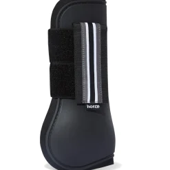 horze Guetres De Protection Protege-Boulets Adepto Noir New