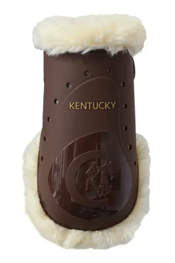 kentucky Guetres De Protection Protege-Boulets Mouton Extensibles Horsewear Brown Discount