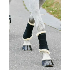 weatherbeeta Guetres De Protection Protege-Tendons Doublees De Pure Laine Black Outlet