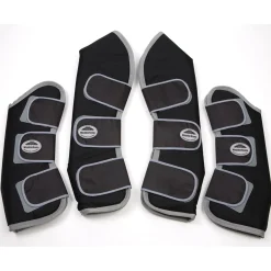 weatherbeeta Guetres De Transport A Attaches Larges Black/Silver Sale