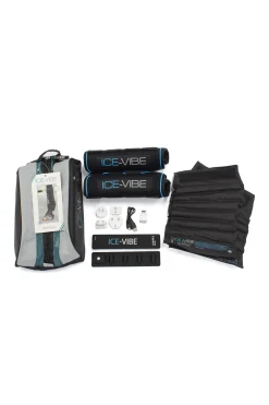 horseware Guetres Ice-Vibe Black/Aqua Blue Hot