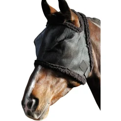 harryshorse Harry'S Horse Fly Mask With Fur Binding Black Clearance