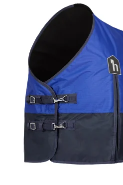 horze Couverture De Pre Legere 600D Avec Doublure En Polaire Blue Clearance