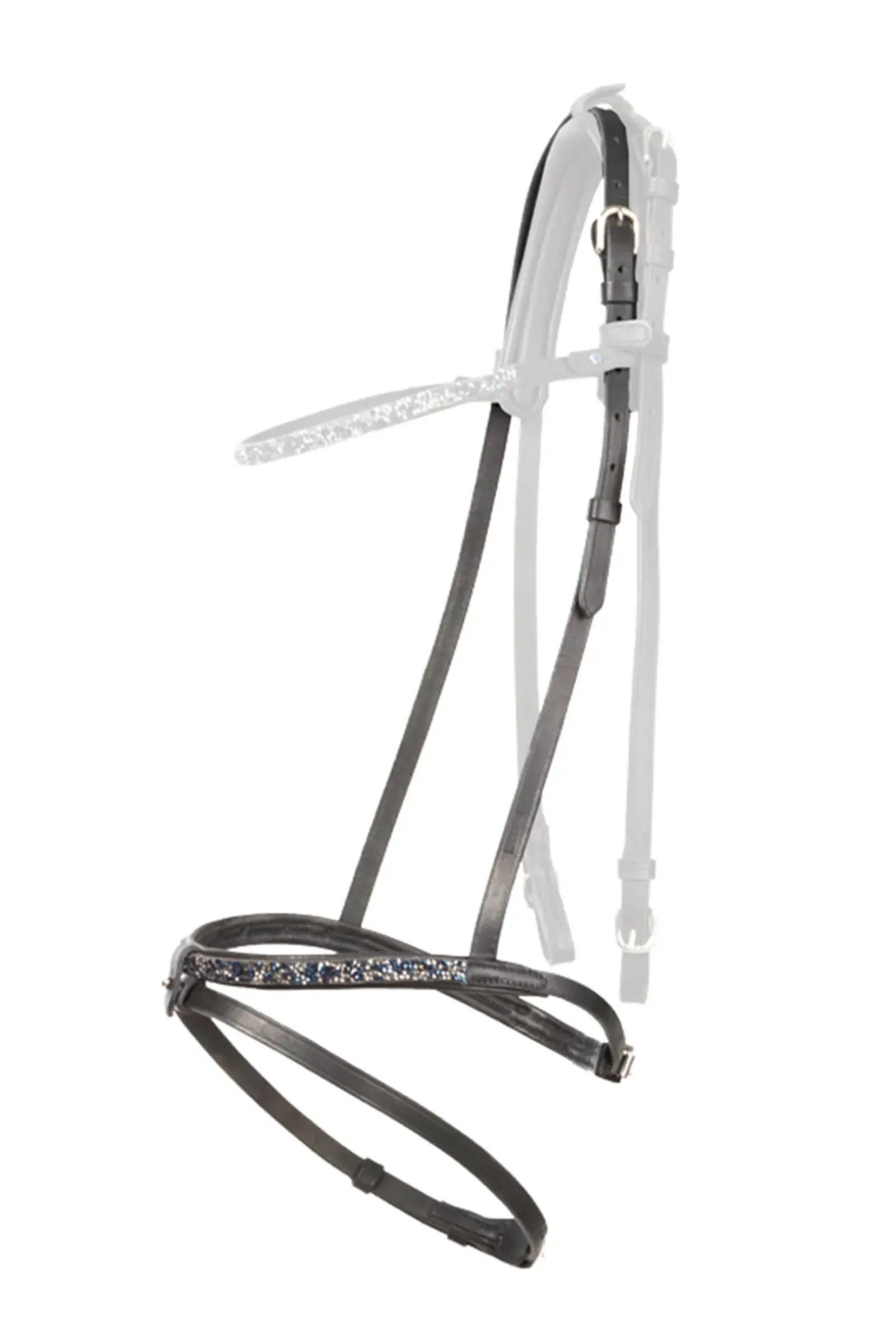 kavalkade Blar Combined Noseband For Kjartan Icelandic Bridle Black Clearance