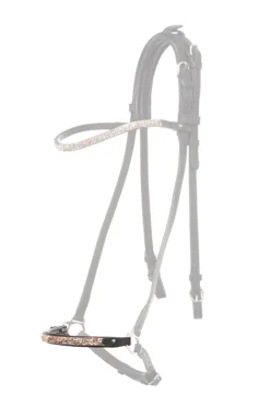 kavalkade Ferskja Dropped Noseband Piece For Kjartan Icelandic Bridle Black/Pink Hot