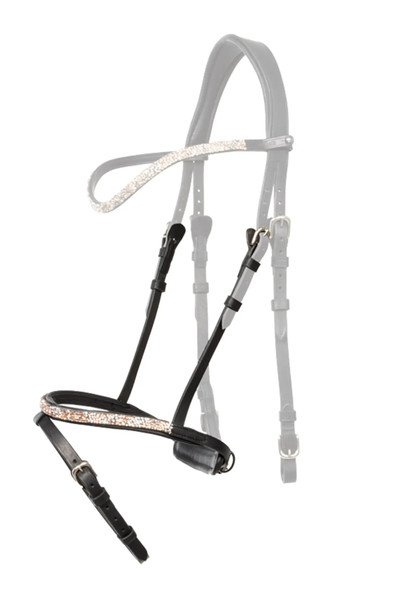 kavalkade Ferskja English Noseband For Aradis Icelandic Bridle Black Sale