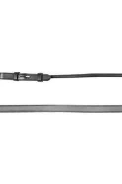 kavalkade Fleur Double Bridle Reins Round Stitched Black Clearance