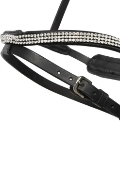 kavalkade Hvitur English Noseband For Aradis Icelandic Bridle Black Clearance
