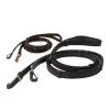 kavalkade Icelandic Rubberised Reins Black Best
