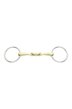 kavalkade Kavalbit Double-Jointed Snaffle Bit Lock Up Silver Discount