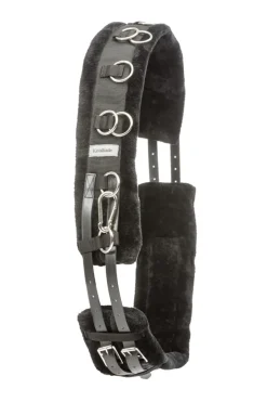 kavalkade Lunging Girth With Fake Fur Black New
