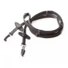kavalkade Silent Rubberised Reins With Snap Black Hot
