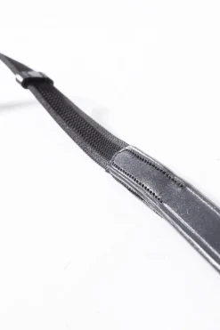 kavalkade Silent Rubberised Reins With Snap Black Hot