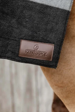kentucky Horsewear Couverture Sechante Carre Heavy Black/Gray Hot