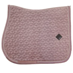 kentucky Horsewear Saddle Pad Velvet Jumping Aurora Pink