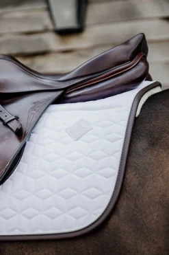 kentucky Horsewear Skin Friendly Tapis De Selle Jumping Wh/Ab Discount