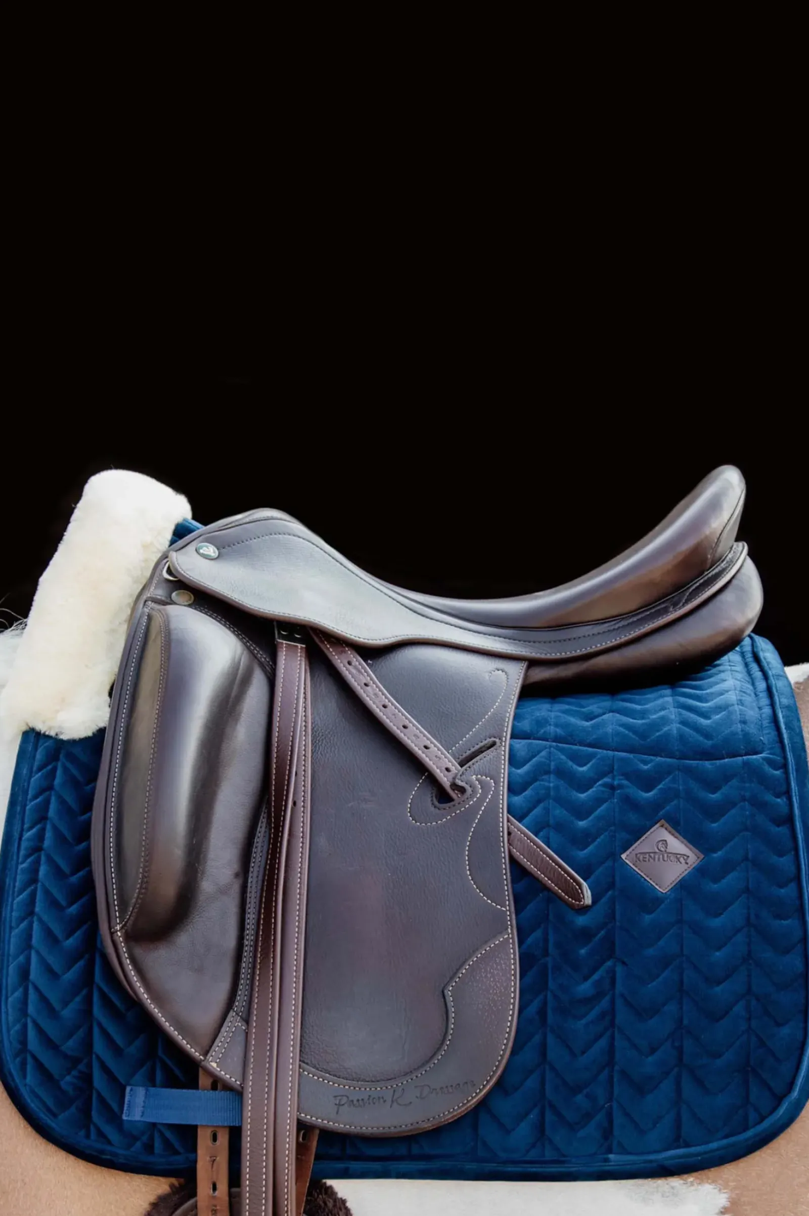 kentucky Horsewear Velvet Skin Friendly Tapis De Selle Dressage Db/Ab