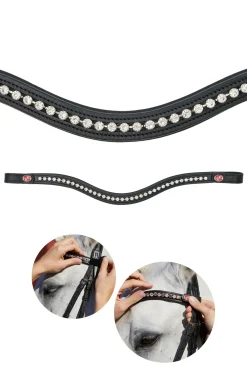 kieffer Flexiloop® Crystal Browband Black/Clear Discount