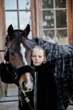 kentucky Licol Double Mouton Horsewear Shipping Black Hot