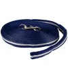 horze Longe En Textile Doux Et A Virole Bleu Fonce/Gris Clair New