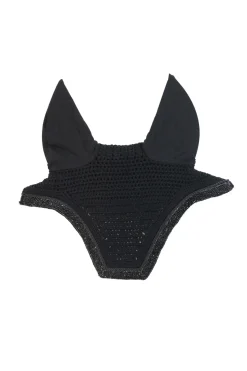 kentucky Masque Anti-Insectes Phonique Pas De Son Horsewear Fly Veil Wellington Glitter Stone Black Clearance
