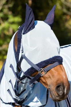 horze Masque Anti-Mouches Freja Bleu Clair