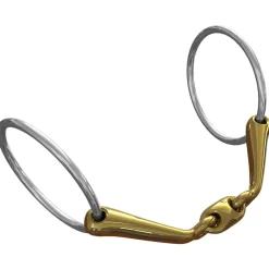 nsbits Mors De Filet Ns Bits Starter, Debourrage, Reprise En Main, Epaisseur 14 Mm, Anneaux Chantilly 70 Mm Pas D'Indication Discount
