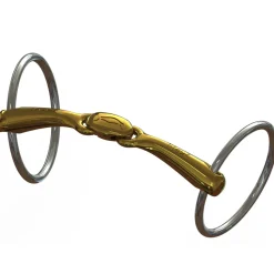 nsbits Mors De Filet Ns Bits Turtle Tilt Avec Flex, Anneaux Chantilly 70 Mm, Epaisseur Canons 16 Mm Pas D'Indication