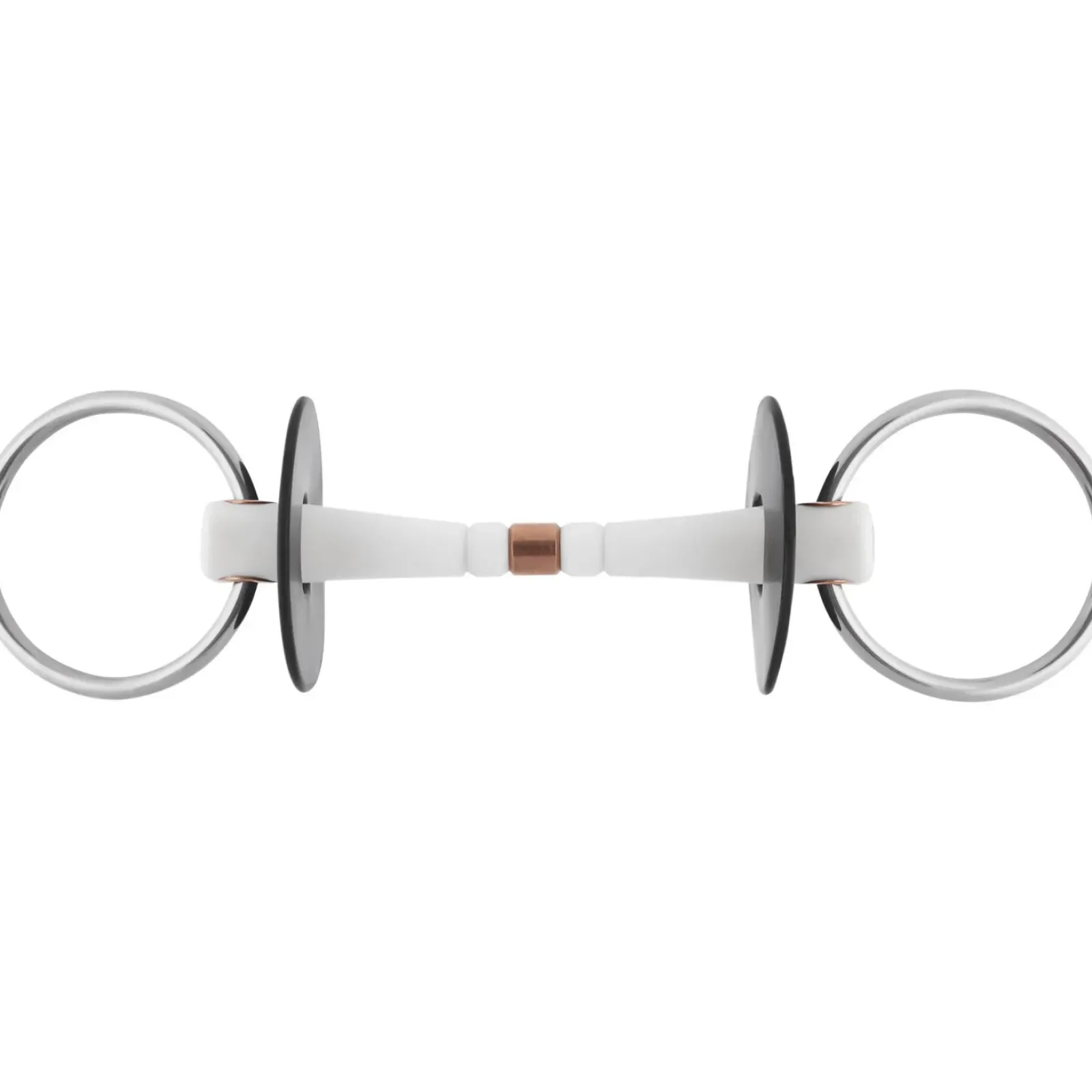 sprenger Mors De Filet Nathe 20 Mm Anneaux Chantilly Libres, Canons Cintres Et Joint Central Cuivre (Anneaux 70 Mm) Pas D'Indication
