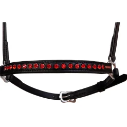 karlslund Muserolle Hanovrienne , 1 Rangee De Strass Black/Red Best