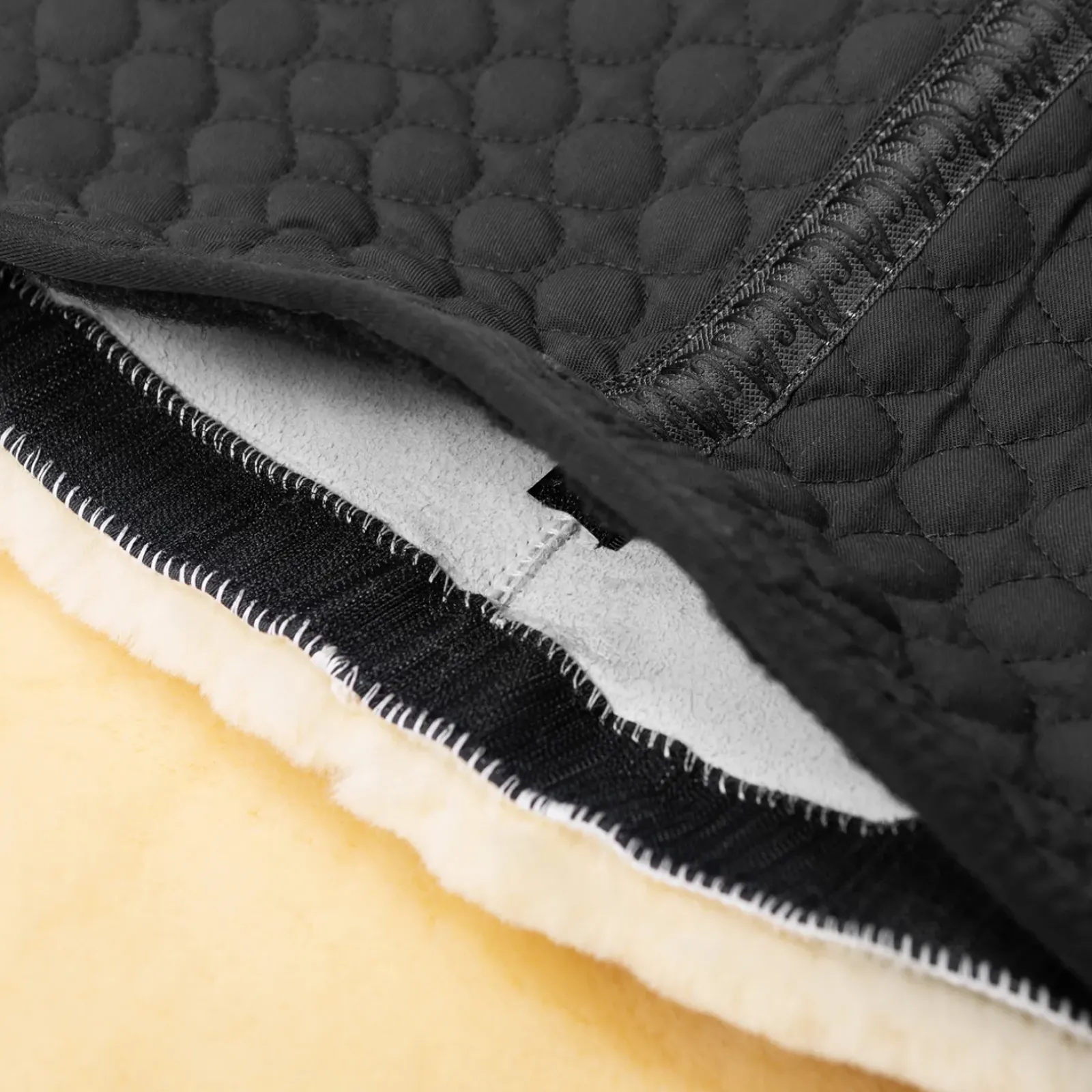 christ Pad Arrondi Avec Poche A Insert Mouton 20Mm Black/Off-White Discount