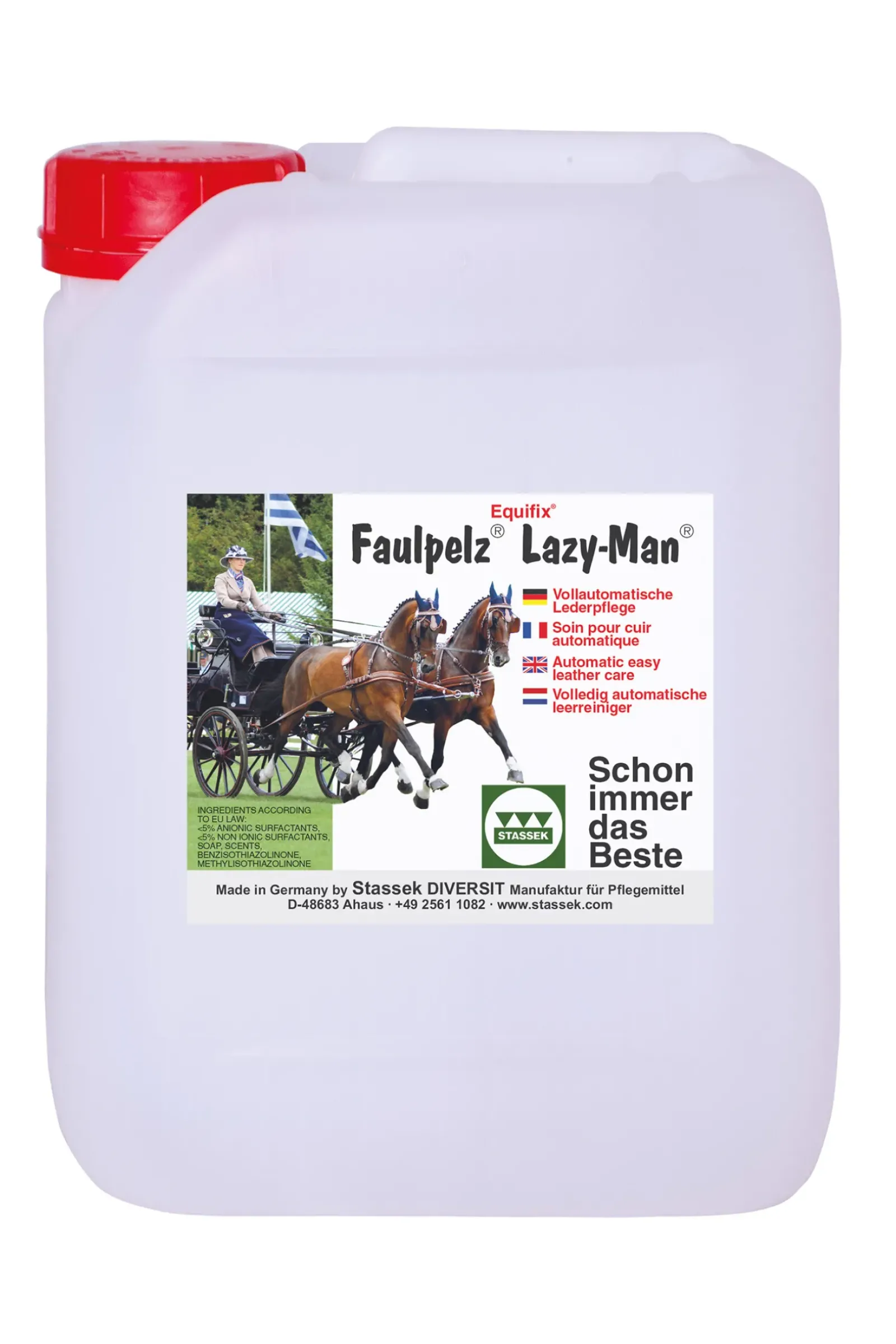 stassek Produit D'Entretien Du Cuir Faulpelz Lazy-Man Equifix, 5 Litres Yellow/Brown Online