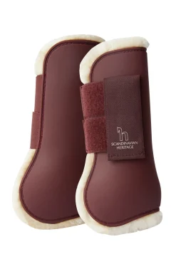 horze Protege-Tendons Leighton Teens Ado Collection Rum Raisin Brown Clearance