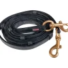 karlslund Rênes Cuir Black/Brass New