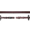 schockemohle Rênes Grip Dura Soft Schockmohle, Rênes De Cuir, Nylon, Caoutchoutees Dark Brown/Silver Best