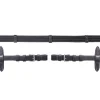 schockemohle Rênes Tissus Neo, Avec Boucle Black/Silver Hot