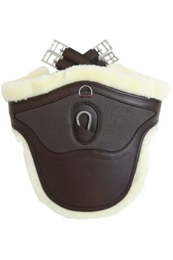 kentucky Sangle Bavette Sheepskin Stud Girth Special Horsewear Brown