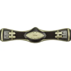 kavalkade Sangle De Dressage En Cuir Simon Black/Olive Green Clearance