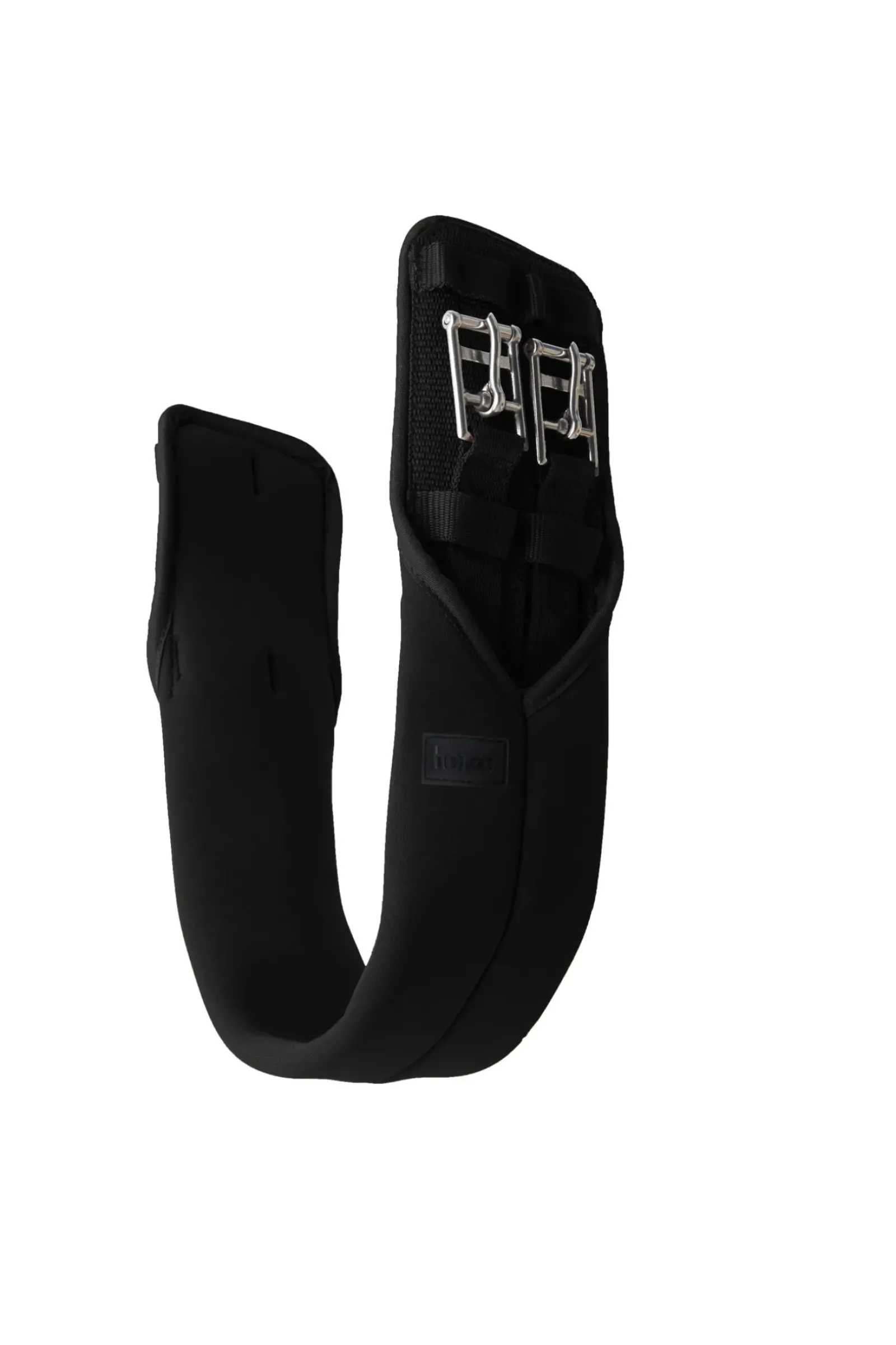 horze Sangle Droite Neoprene Kazan Sans Elastique Black Best