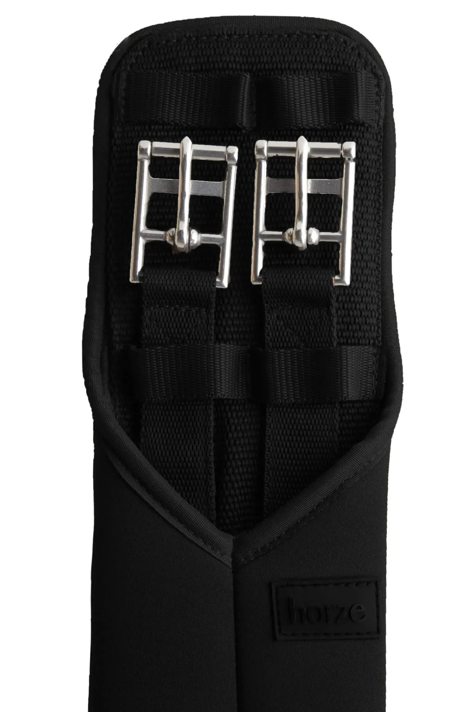 horze Sangle Droite Neoprene Kazan Sans Elastique Black Best