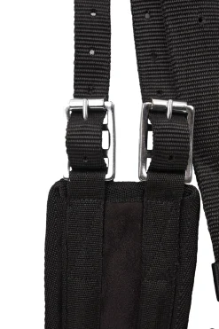 horze Selle Sans Arcon Pu Suede Noir/Gris Outlet