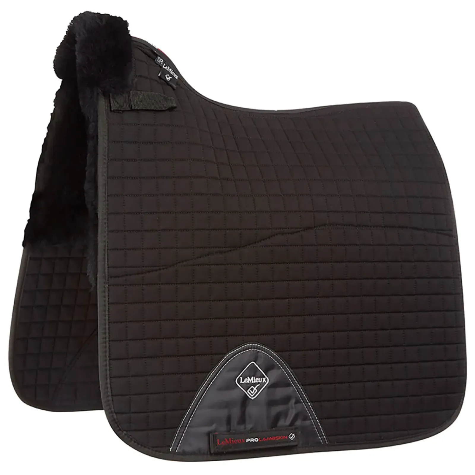 lemieux Tapis De Selle Chabraque De Dressage , Avec Laine D'Agneau Black/Black Sale