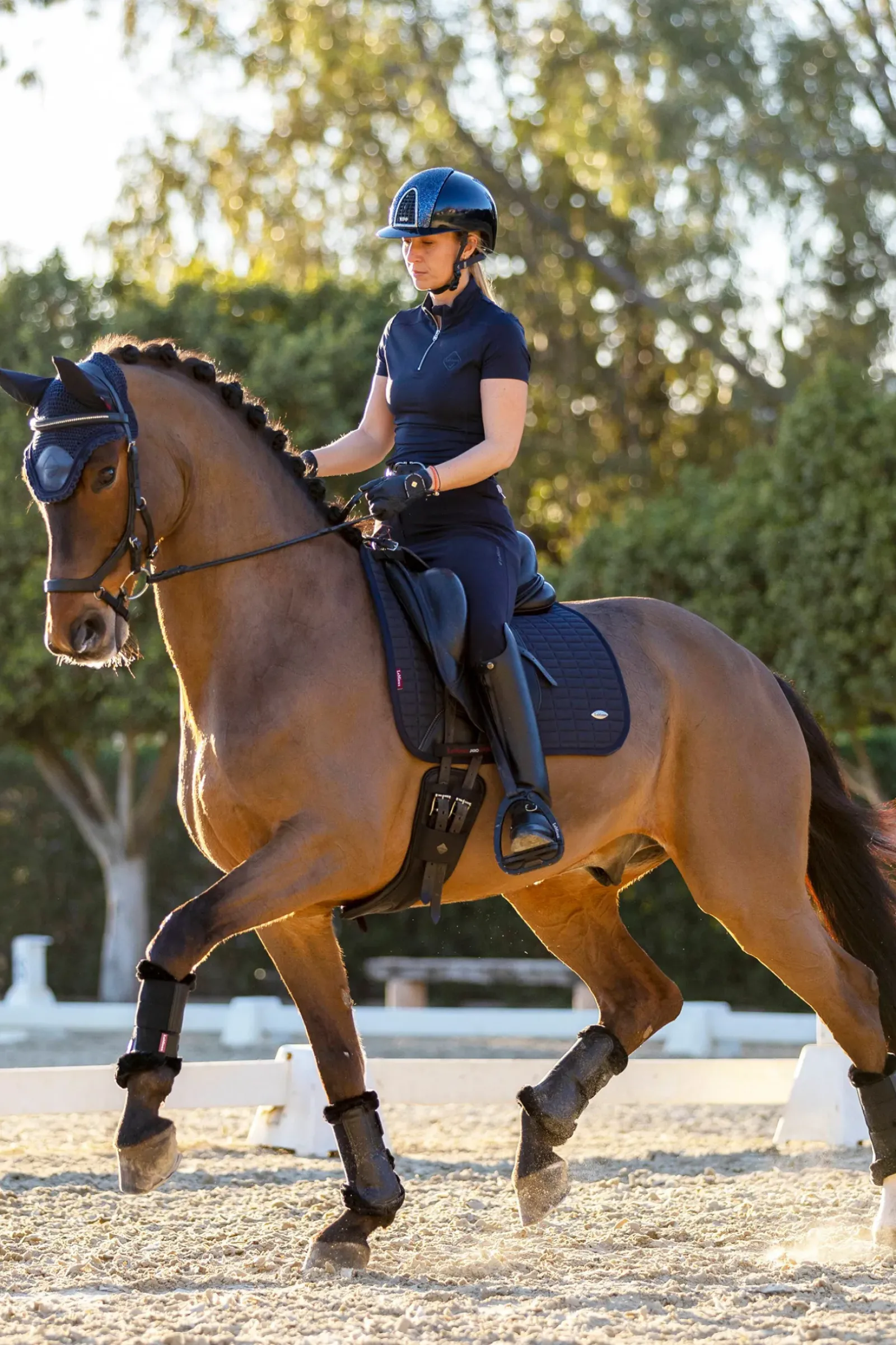 lemieux Tapis De Selle De Dressage Fraicheur Dark Navy Hot