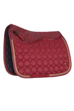 horze Tapis De Selle De Dressage Kenya Rhubarb Dark Red Clearance