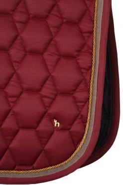 horze Tapis De Selle De Dressage Kenya Rhubarb Dark Red Clearance