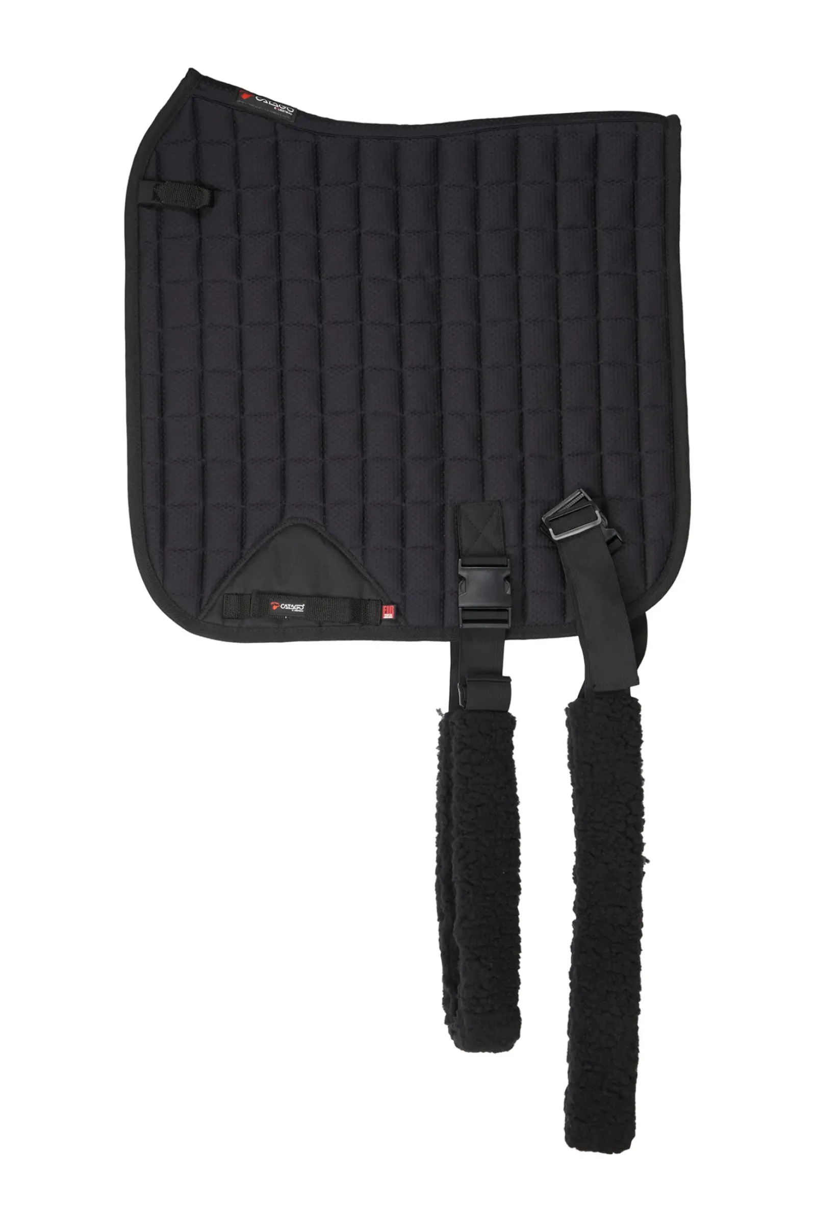 catago Tapis De Selle De Dressage Fir-Tech Training Avec Elastique Black Sale