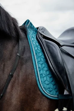 kentucky Tapis De Selle De Dressag'E Horsewear Velours Emerald Green Outlet