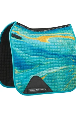 weatherbeeta Tapis De Selle De Dressage Prime Marble Blue Mirror/Orange Clearance