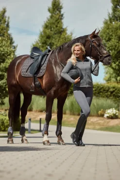 horze Tapis De Selle De Dressage Coventry Blackened Pearl Grey Sale
