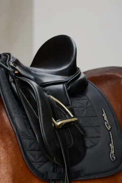 eskadron Tapis De Selle De Dressage Platinum 23 Sparkle Avantgarde Black New
